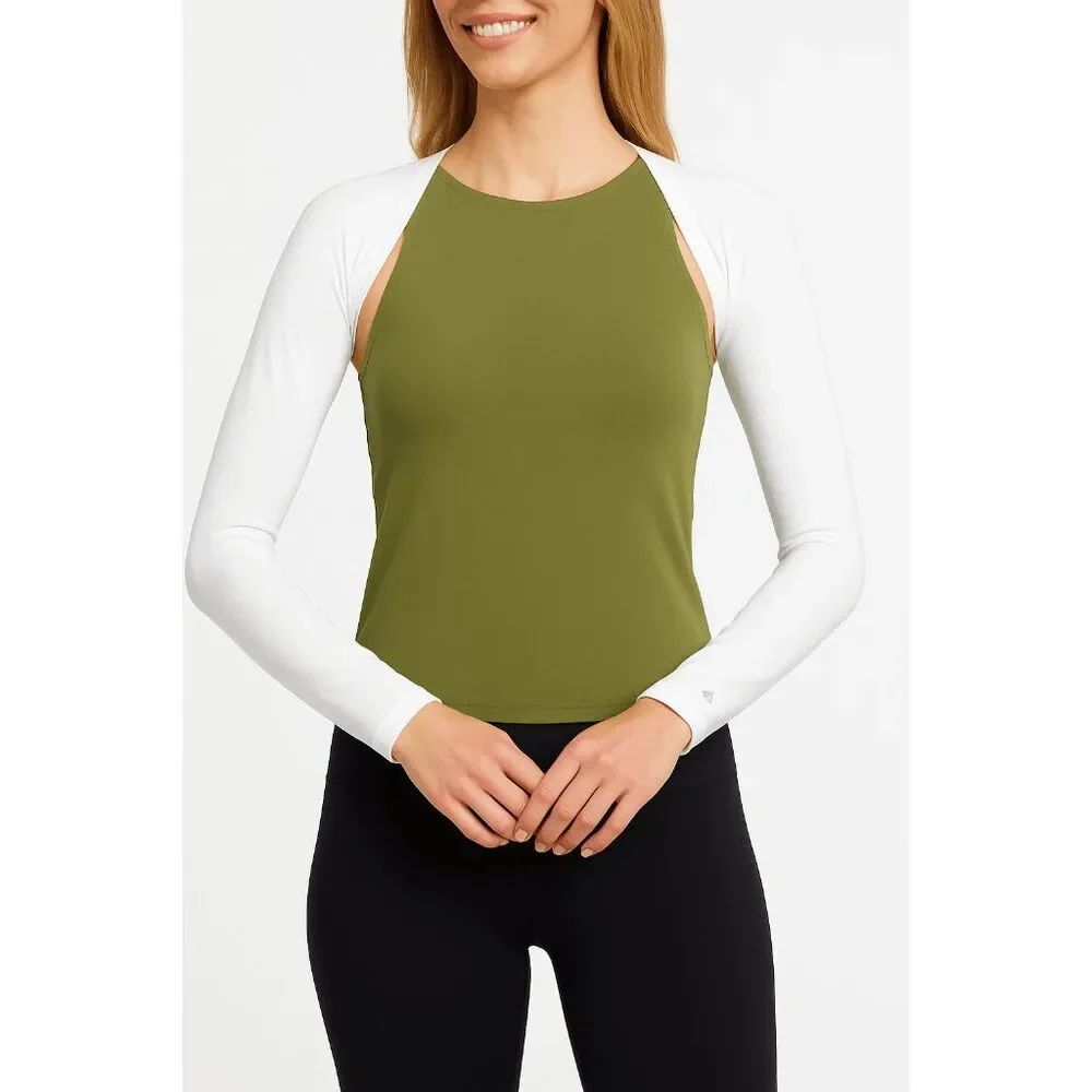 Lady Hagen UV 50+ Shoulder Sun Wraps for Arms White Spandex L/XL